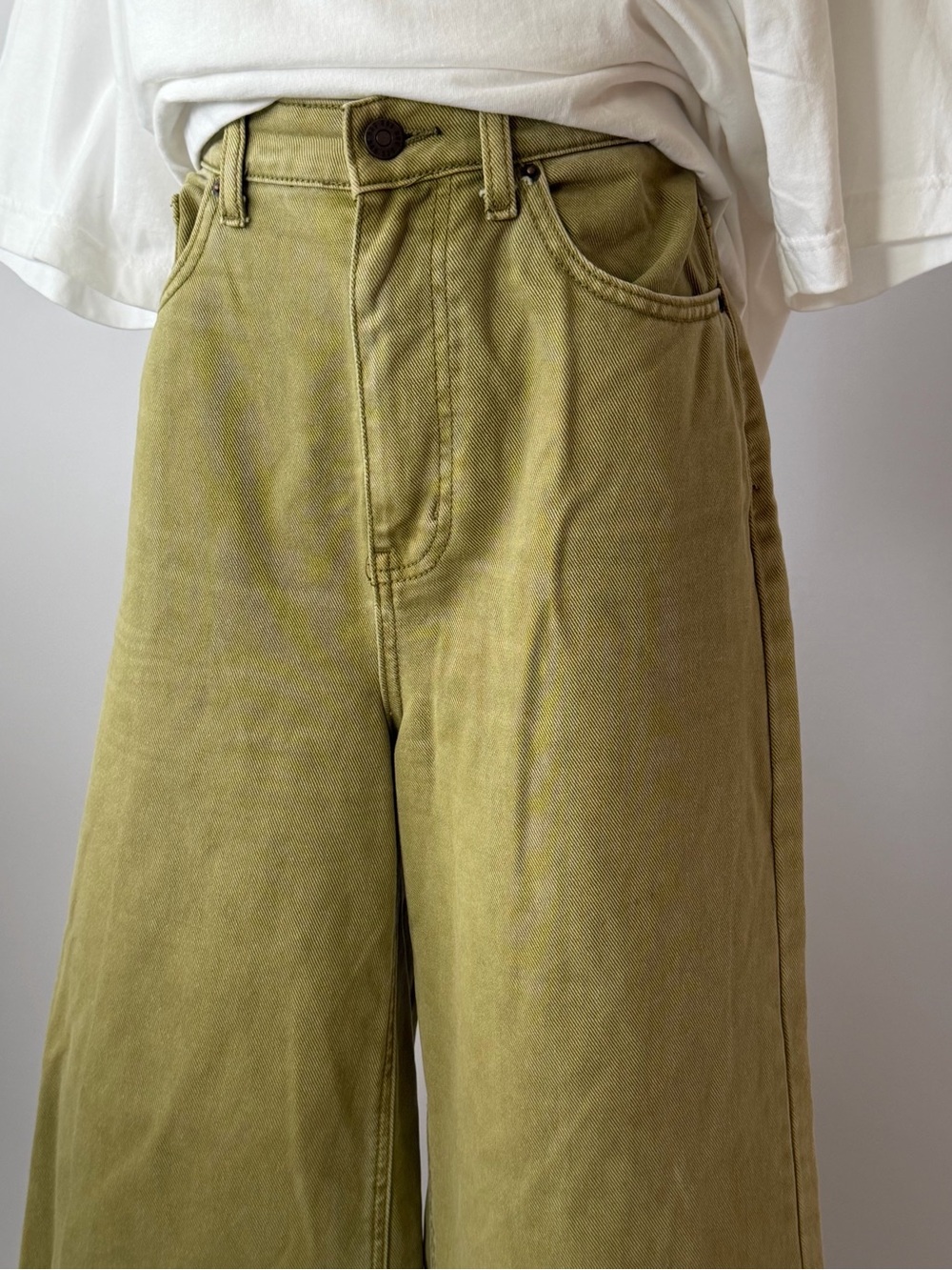 BDG Jeans Women’s 29 Green Low A-Wide Leg Urban Outfitters Long Skater. - Picture 4 of 14